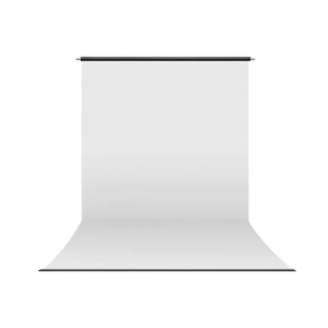 PVC Vinyl Studio Backdrop | White with black backing
